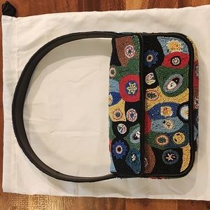 Staud Tomny Beaded Bag Black Millefiori